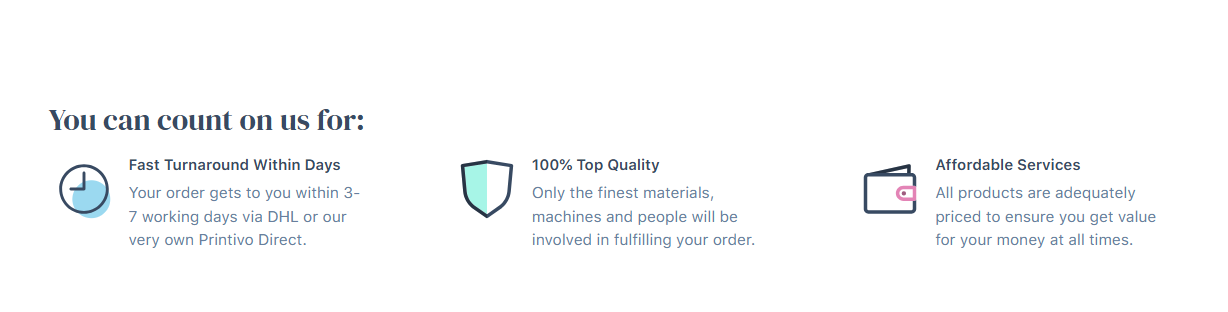 You can count on us for fast turnaround, top quality and affordable services